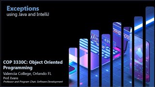 [COP 3330C - Object Oriented Programming] Exceptions