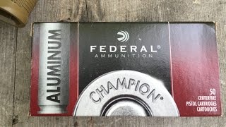 .45ACP, 230gr FMJ, Federal Champion Aluminum (CAL45230), Velocity Test