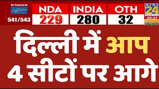 Election Results 2024: दिल्ली में AAP 4 सीटों पर आगे, Lok Sabha Results LIVE Updates | News24 LIVE