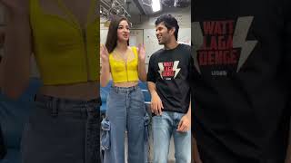 Vijay Deverakonda and Ananya Panday - spotted in local train #mumbai #trending #shorts