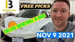 Daily Free Sports Betting Picks (Nov 9/21) 🏀