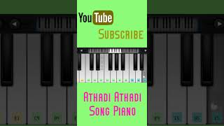 Athadi Athadi song piano || tamil song piano cover || dhanush love song || Anegan song piano shorts