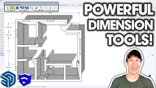 This FREE SketchUp Tool Makes Dimensioning So Much Easier! (Dimension Tools Tutorial)