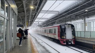 [名鉄]雪の中を通過する2200系　#名鉄  #2200系 #雪