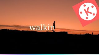 Reveal  Text  as you walk|Masking|kinemaster tutorial video@tejascorner8842