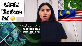 Bara Dushman Bana Phirta Hai|Azaan Ali|Peshawar 2014ISPR Official  subtitles Malaysian girl reaction