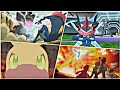 Ash all Kalos Pokemon Evolution |Ash Frogadier evolves into Greninja