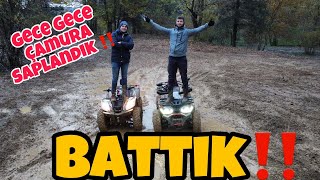 200’lük Atv’ler ile İlk Çamur Deneyimimiz-Gece Gece Çamura Saplandık‼️-Mondial Au200\u0026Kuba Mx220.