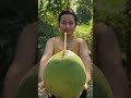 this a girls drink coconut water survival bushcraft outdoors coconut