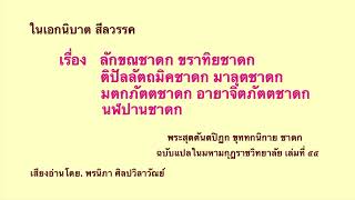 ขุ.ชาดกเรื่อง ลักขณชาดก ขราทิยชาดก ติปัลลัตถมิคชาดก มาลุตชาดก มตกภัตตชาดก อายาจิตตชาดก นฬปานชาดก#565