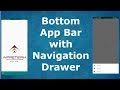 How to implement BottomAppBar with Navigation Drawer in Android App (Part 3)