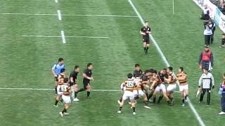 2016ラグビー大学選手権 天理 vs 慶應 ケレビ天理５Ｔ目