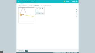 Constructions: Perpendicular Lines in ALEKS