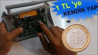 1 TL 'ye MODEM TAMİRİ NASIL YAPILIR - KENDİN YAP