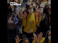 young climate activists stage protest inside cop26 blue zone