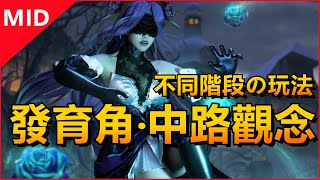 LOL英雄聯盟【中路MID教學】發育型角色的中路觀念，不同階段該做什麼？！ #LOL#英雄聯盟#木魚仔