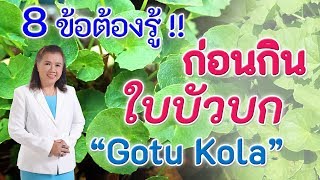 8 ข้อต้องรู้ !! ก่อนกินใบบัวบก  ห้ามพลาด | Gotu Kola | พี่ปลา Healthy Fish