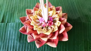 กระทงหัวปลี krathong banana blossom