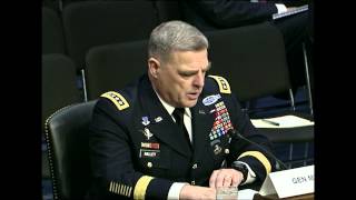 General Mark A. Milley: Nomination hearing (Short Version)