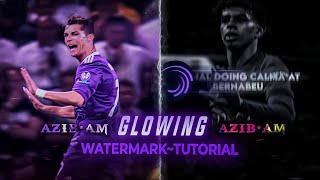 Glowing watermark tutorial on alight motion (+preset) #edit #watermark