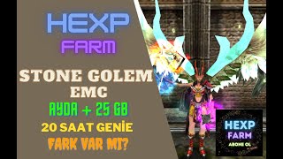 ANLATMAYA GEREK YOK :) - EMC STONE GOLEM 20 SAAT GENİELİ AFK FARM - 79 LEVEL İNT BP İLE FARM #46