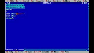 C program to write Copy one string into other by using string function.