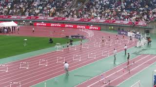 日本陸上選手権・2019.6.30  女子400mH決勝