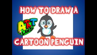 How to Draw a CARTOON PENGUIN