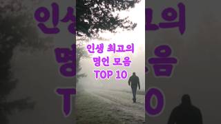 인생 최고의 명언 모음 TOP 10 #명언 #좋은글 #지혜 #힐링 #인생조언 #철학 #인생명언 #인생의가르침