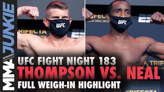 UFC Fight Night 183 official weigh-in highlights: Everyone on the mark