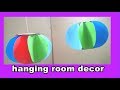 how to make hanging room decor with color paper | make easy