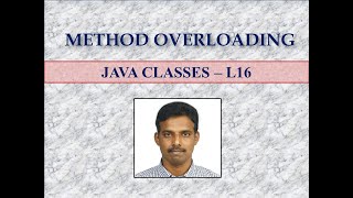 METHOD OVERLOADING-LEC 16
