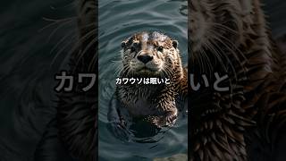 カワウソの雑学 #1分雑学 #雑学 #shortvideo #ショート #ショート動画 #豆知識 #カワウソ #動物  #shorts