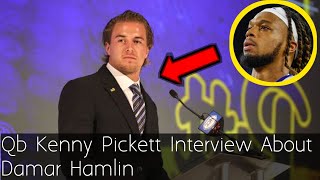 Qb Kenny Pickett Interview - Dmar Hamlin - A Conversation on Dmar Injury 🤕