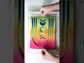 Gel plate printing rainbow #artist #gelprinting