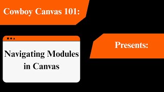 Navigating Modules in Canvas