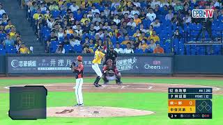 08/29 統一 VS 中信 二局下，林詔恩也投出三上三下，外帶一張老K