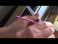 Installing miniature window panes