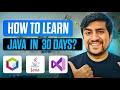 30 Days Plan to Learn JAVA | JAVA Complete Roadmap