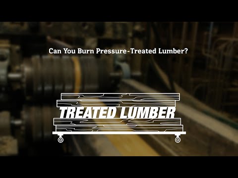 Can you burn pressure treated wood in a campfire?