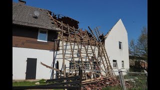 Dach von Wohnhaus in Walburg eingestürzt