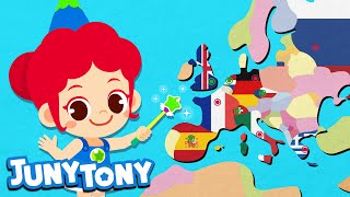 World Capital Song for Kids | Learn Capital Cities of the World | Kindergarten Song | JunyTony