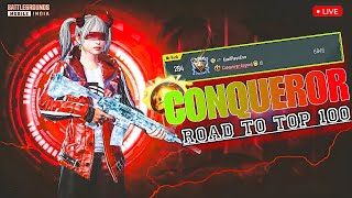 Rank Push Live BGMI |Kya Aaj Top 100 hoga | Conqueror Tips & Tricks | @KaalPlaysLive