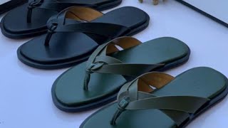 HOW TO MAKE HANDMADE SANDALS :DIY GUCCI MEN SLIPPERS