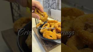 Crispy onion rings #fy #ytshorts #youtubeshorts #ramadan #viralvideo #explore #video #share #fyp #yt