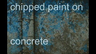 Creating a Chipped/Worn Paint effect on concrete