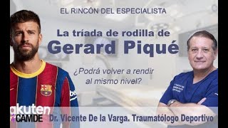 Gerard Pique, su triada de rodilla