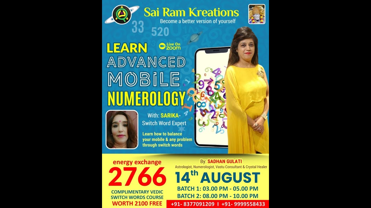 Introduction Class Advance Predictive Mobile Mobile Numerology - YouTube