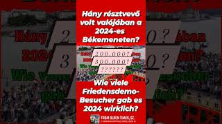 (031) 🇭🇺 Hány résztvevő volt valójában a 2024-es Békemeneten? 🇩🇪 Wie viele Besucher 2024 wirklich?