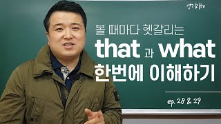 28. that과 what의 차이, 한번에 이해시켜드립니다 (관계대명사, 접속사, 동격...)